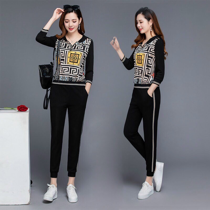 Set Bộ Thể Thao Họa Tiết Dân Gian - BTN124